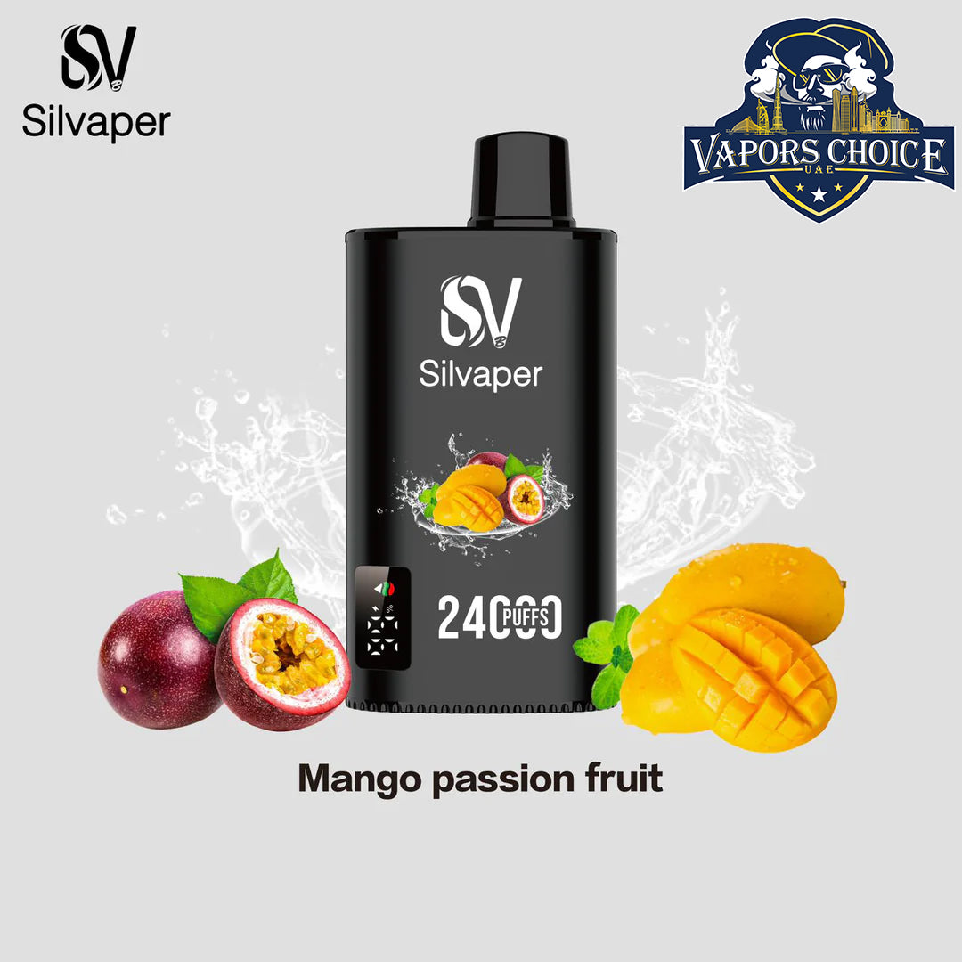 SILVAPER 24000 PUFFS (20mg) - DISPOSABLE VAPE Mango Passion Fruit UAE Ras AlKhima